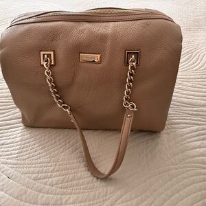 Kate Spade Tan Leather Chain Shoulder Bag